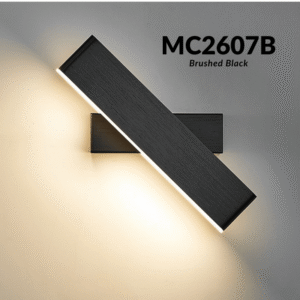 MC2607B Rotatable LED Wall Sconce Brushed Black