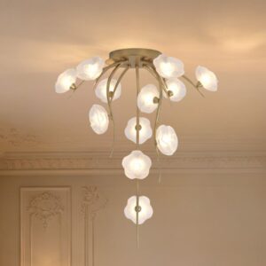 MC2612-12 Modern gold flower ceiling light, decorative ceiling light for living room
