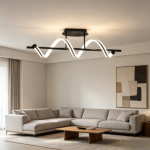 MP0117BK LED SEMI-FLUSH MOUNT CEILING LIGHT Rhythmic Wave LED Ceiling Light